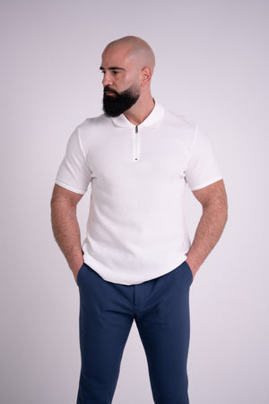 Essential Zip Polo Wit