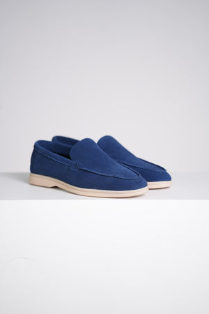 Classic Suede Loafer Blauw