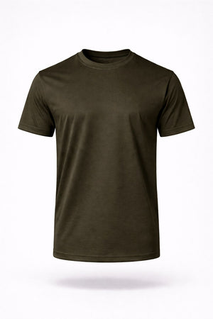 Glans T-Shirt Navy Groen