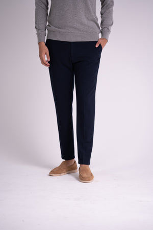 Veno Pantalon Navy Blauw
