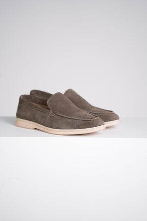 Classic Suede Loafer Olijfgroen