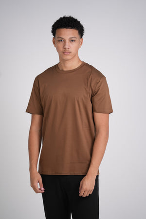 Glans T-Shirt Chocolade Bruin