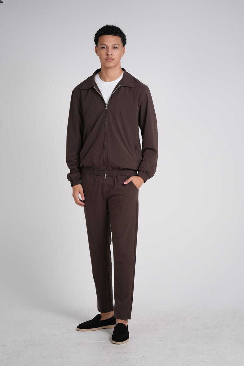 Tech Suit Bruin - ZIYAA MENSWEAR - heren_kleding - 